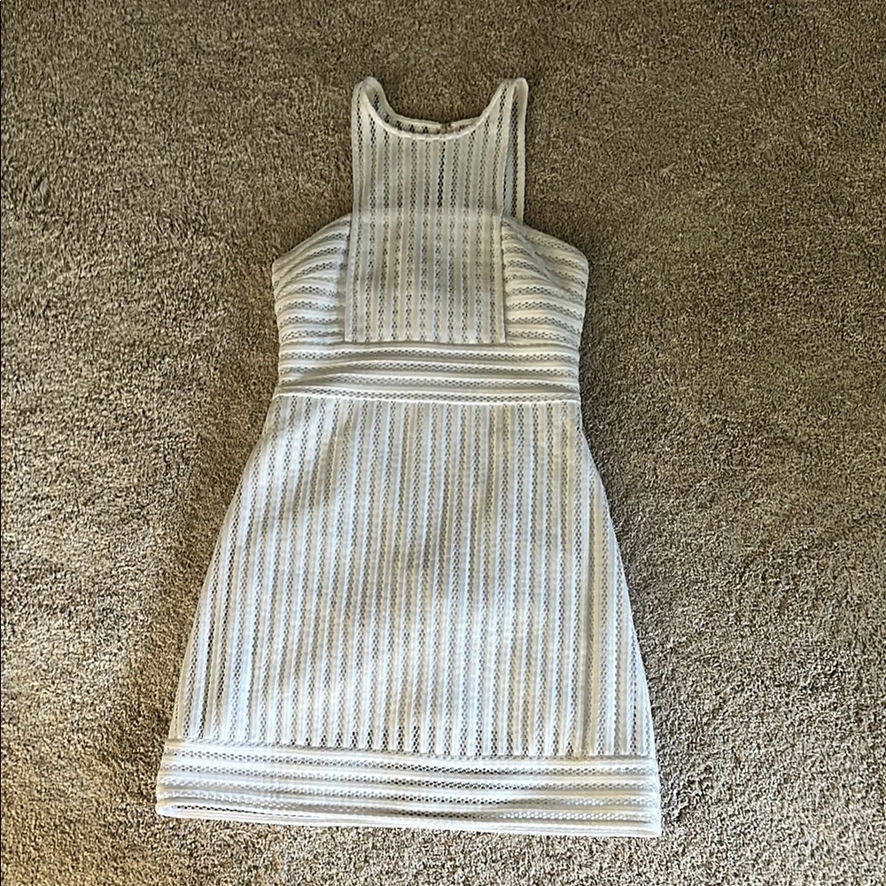 Lilly Pulitzer White Sheath Mini Dress Halter Neckline - Worn Once - Size Small